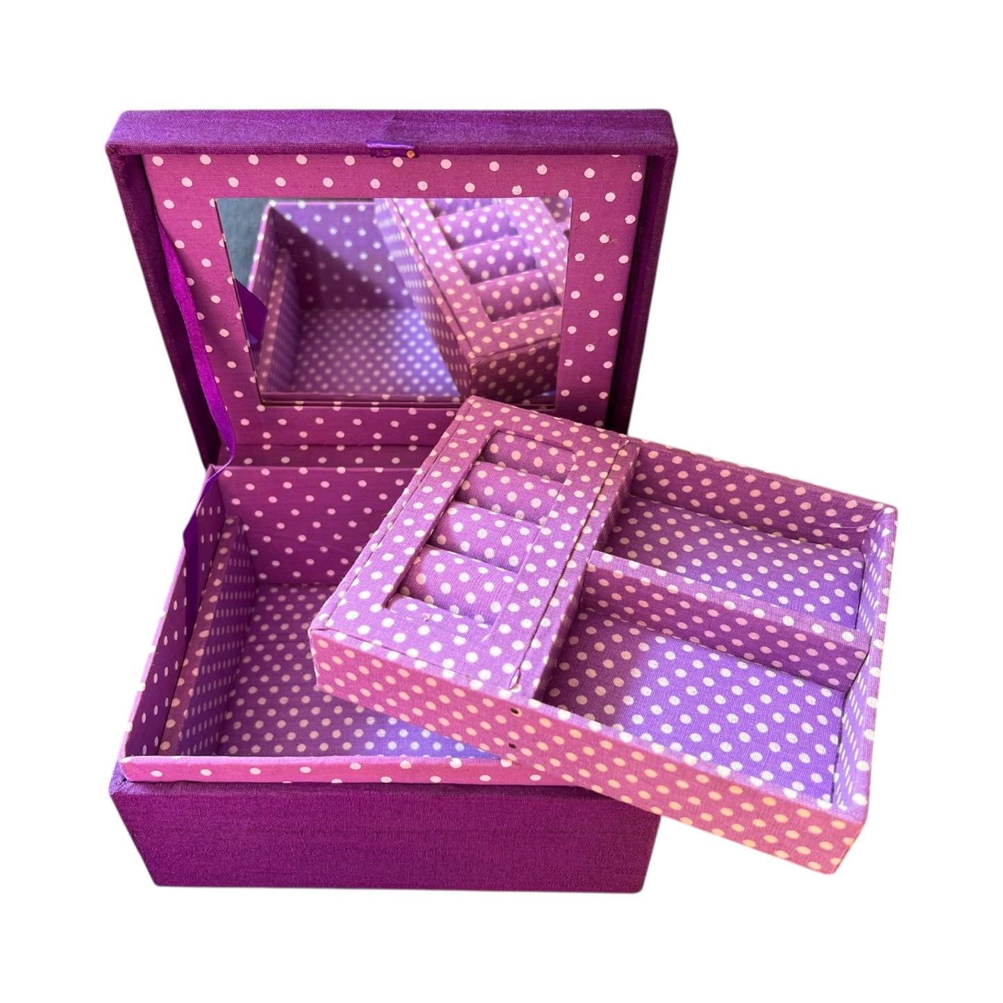 Schmuckschatulle lila