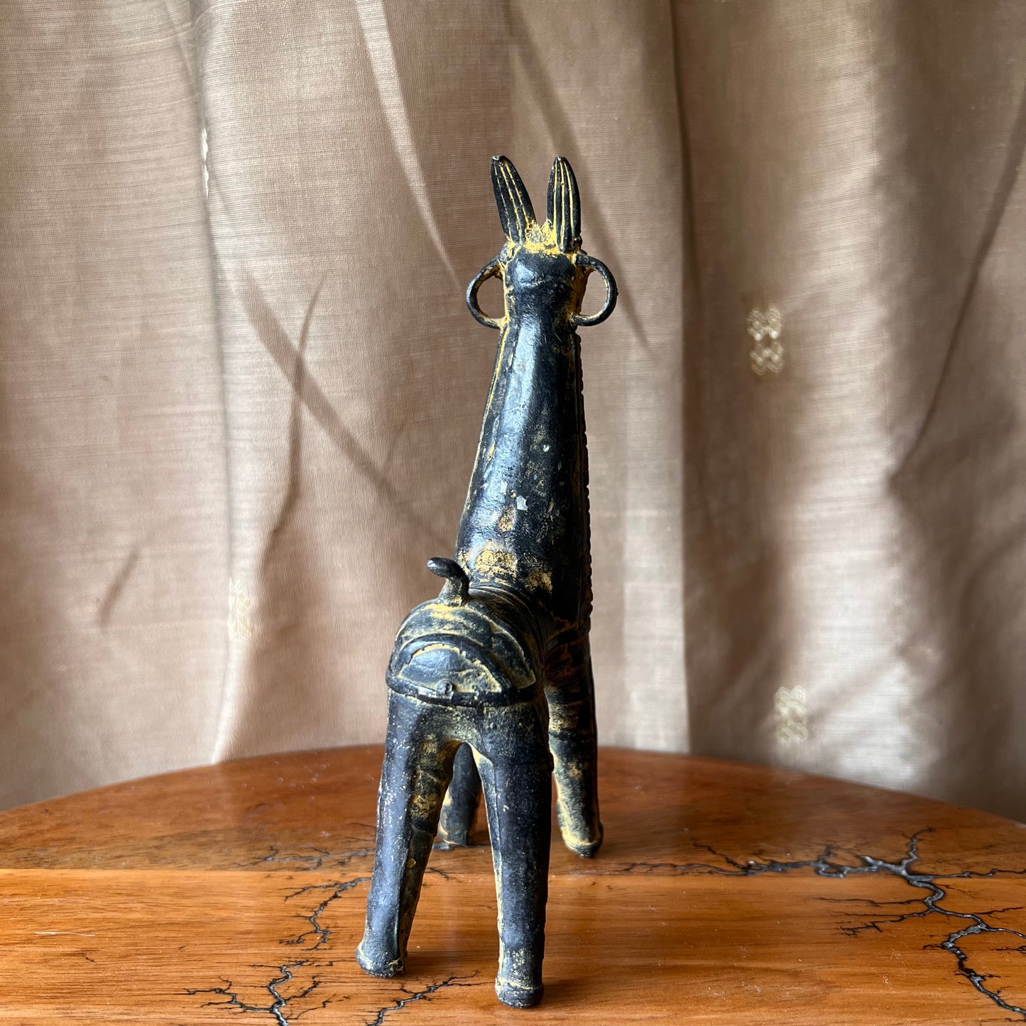 Figurina decorativa Bastar piccola - Figurina vintage in ottone India