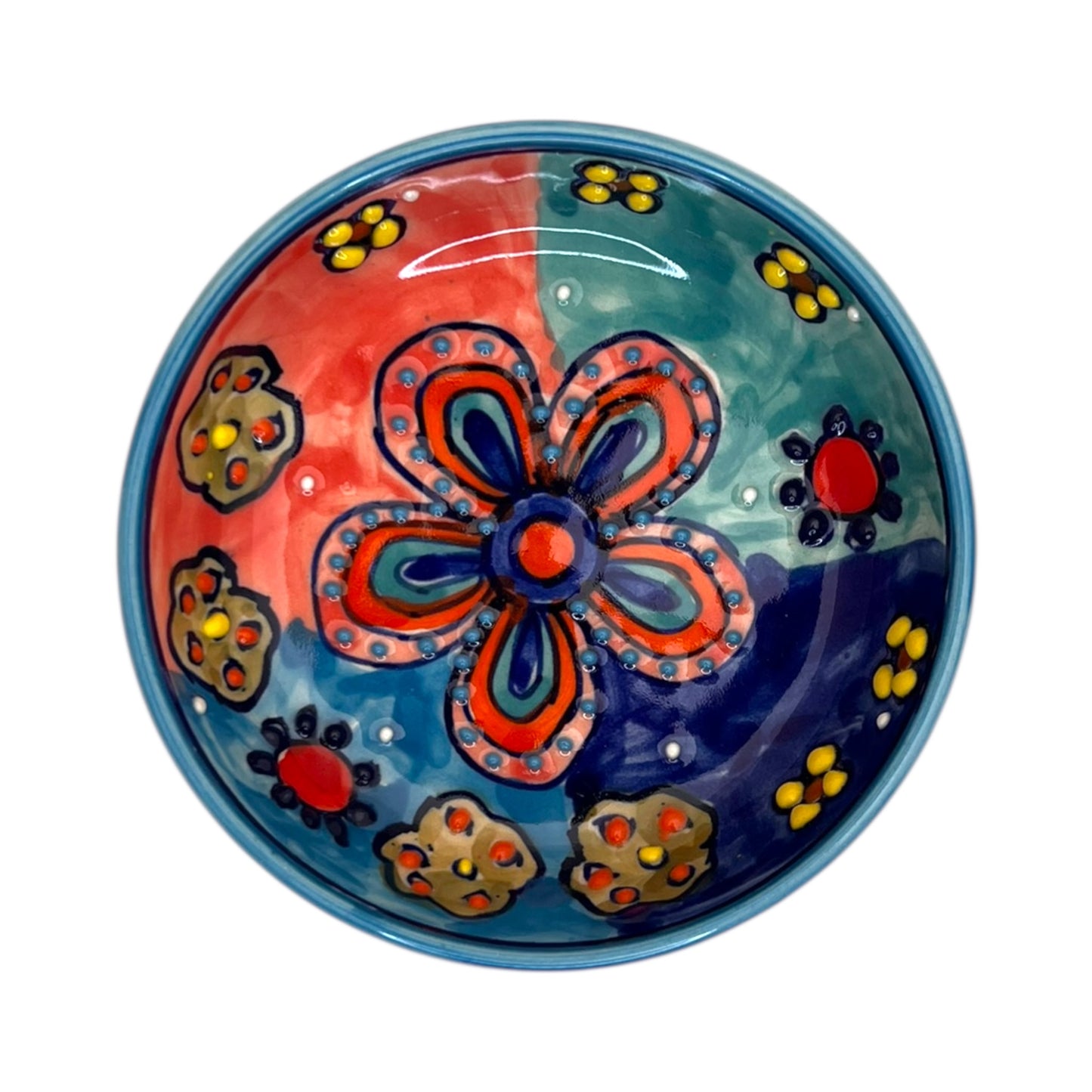 Dipschälchen Daisy - Blumenmuster mit 3D-Effekt 4 Farben