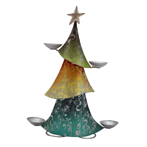 Weihnachtsbaum mit Kerzenhalter