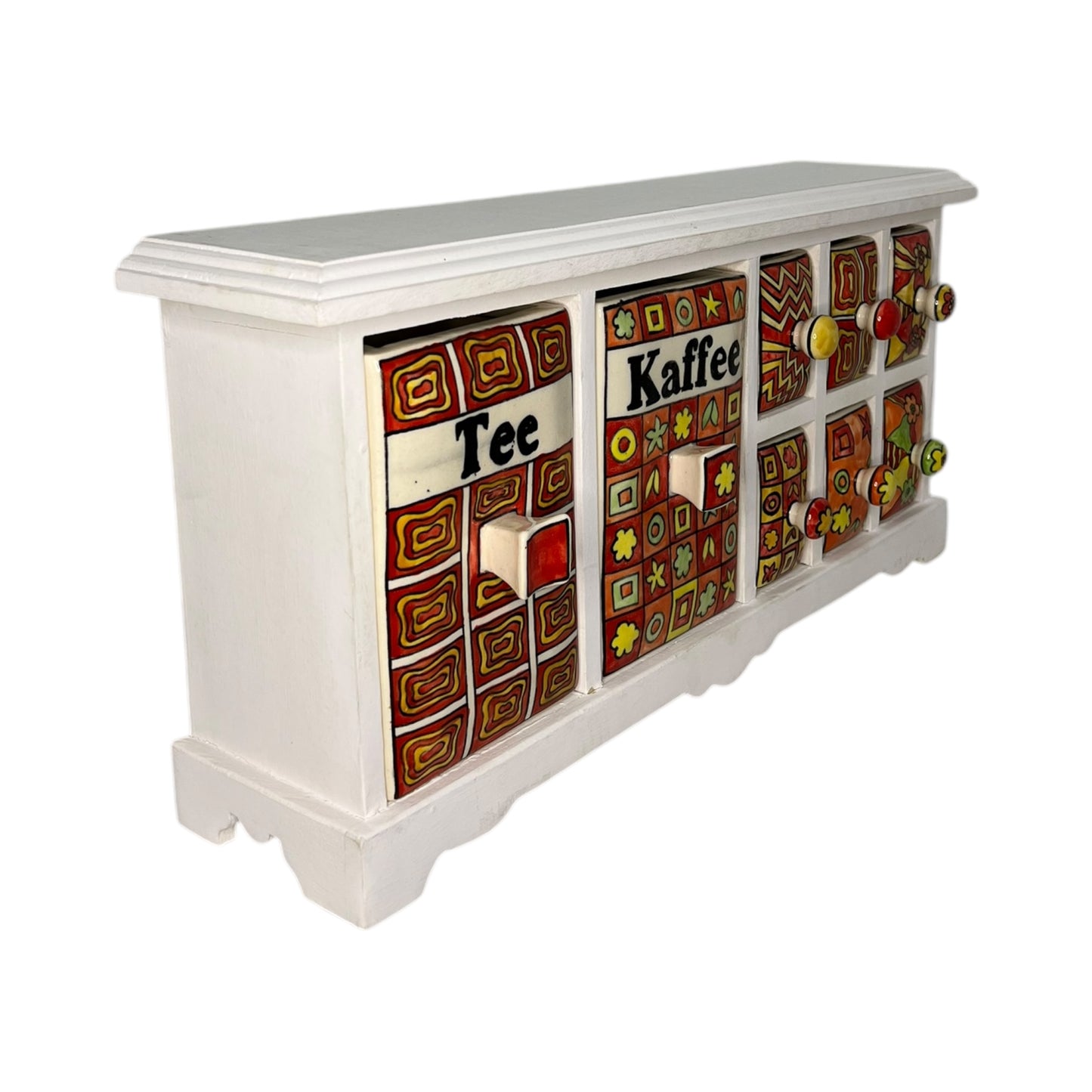 Mini mobili con cassetti in ceramica