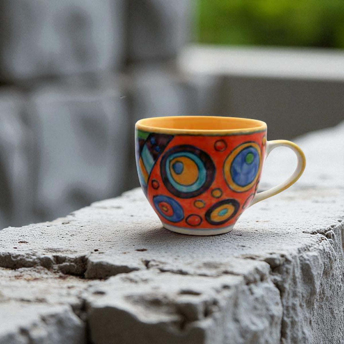 Ceramic coffee cup