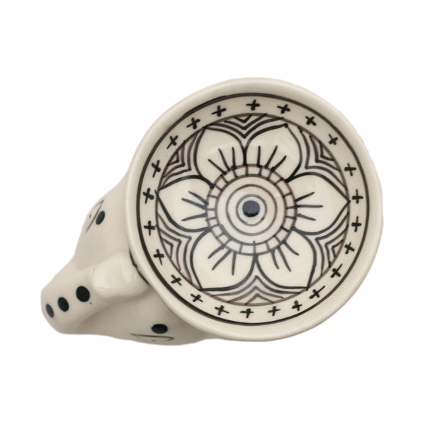 Lampada profumata elefante in bianco e nero