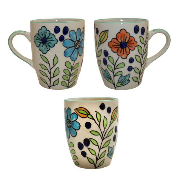 Tasse Blumenmuster