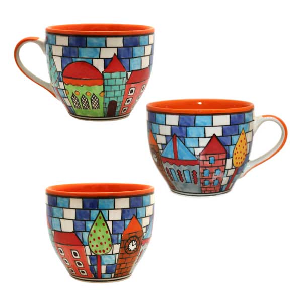 Mug à motif de ville