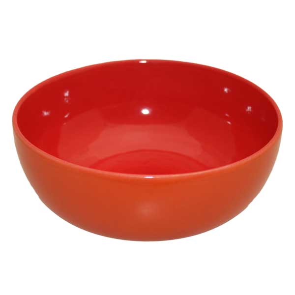 keramikschüssel rot orange