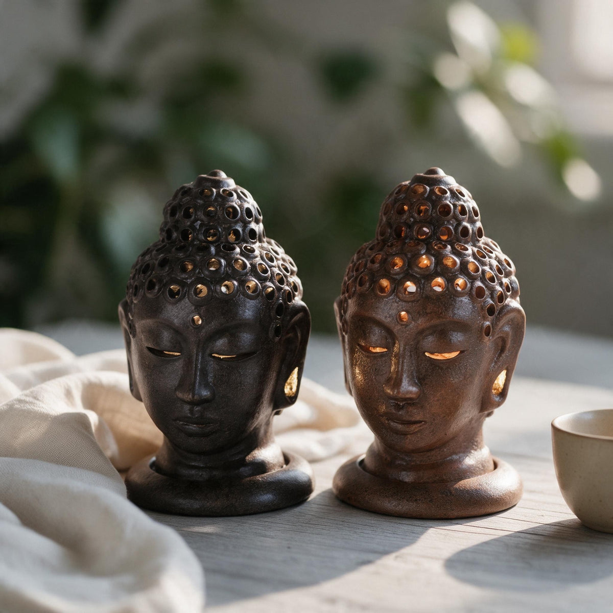Buddha Kopf Lampe