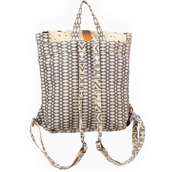 Canvas Rucksack mit Fell