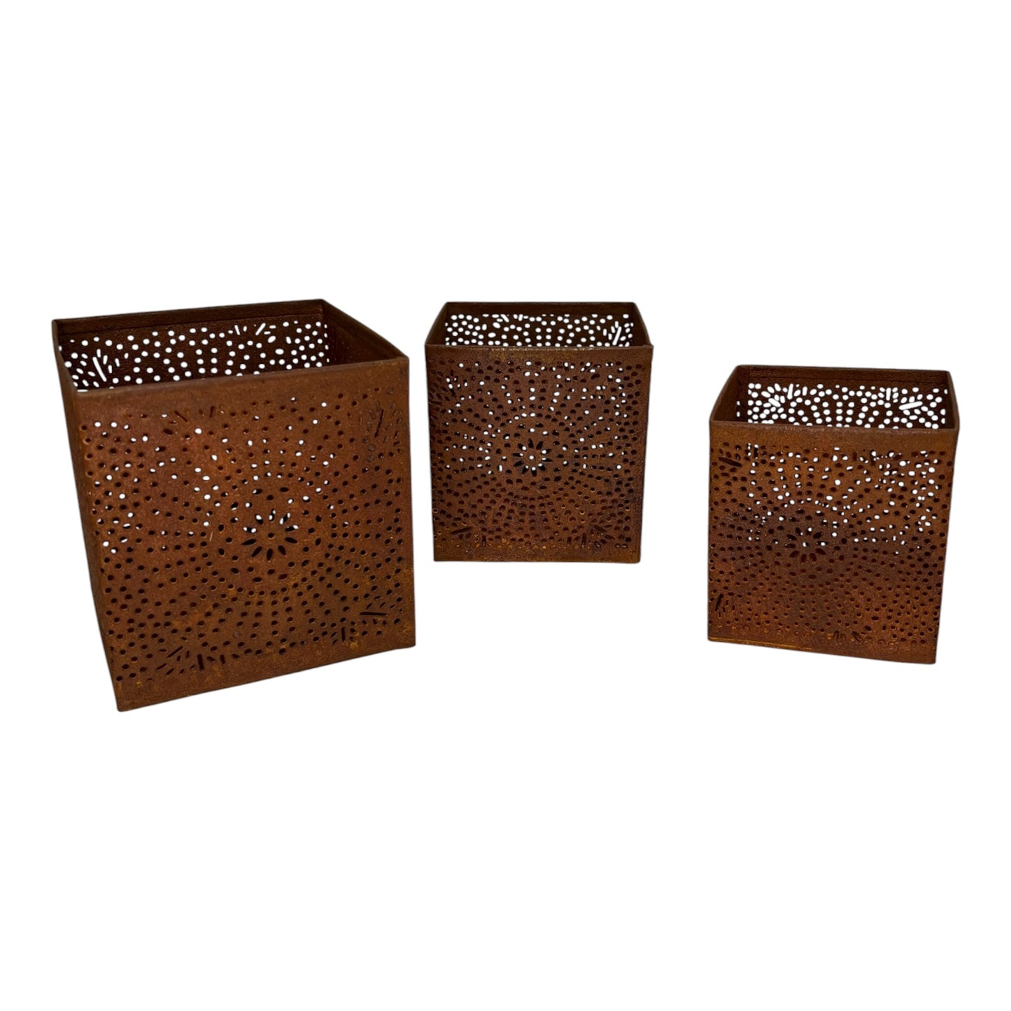 Teelicht Rost 3er-Set