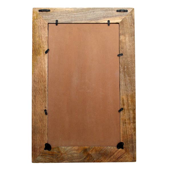 Specchio da parete in legno di mango