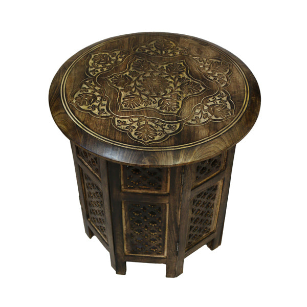 Tischchen orientalisch Teetisch Holz rund