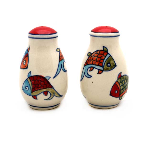 Salière et poivrière poisson