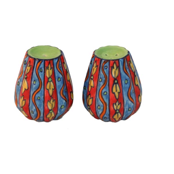 Salière et poivrière peintes à la main
