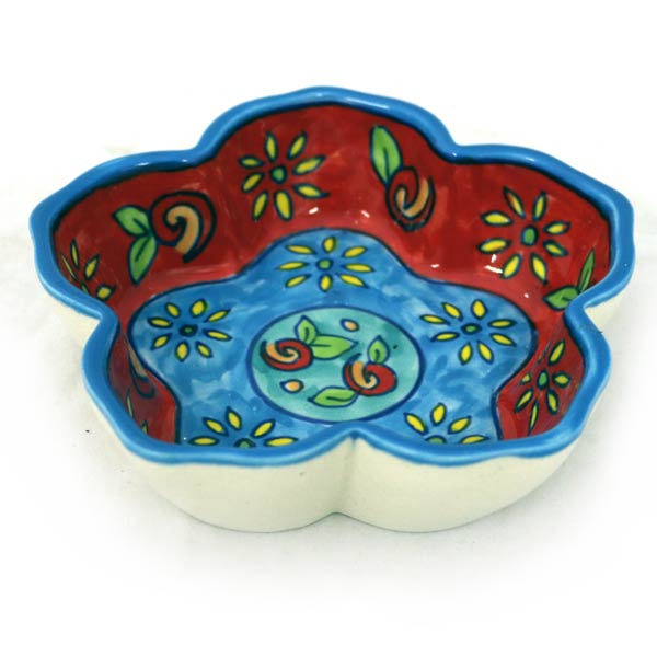 Bol à trempette en forme de fleur