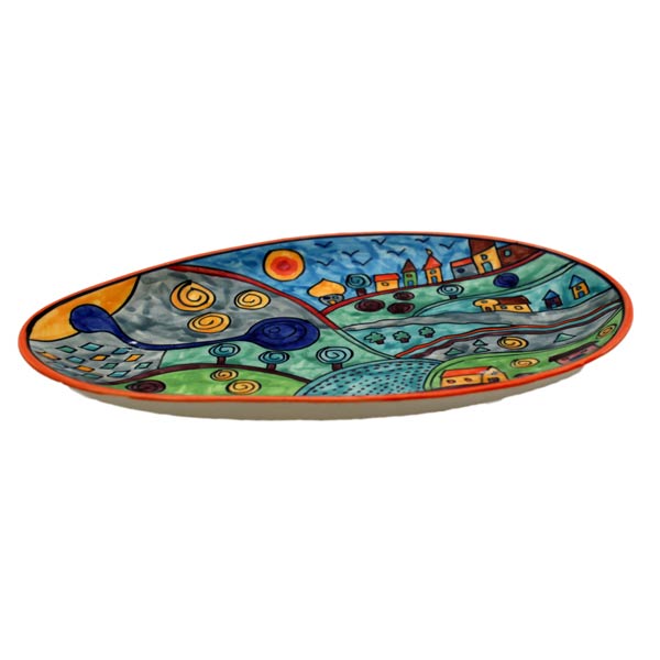 Grande assiette ovale