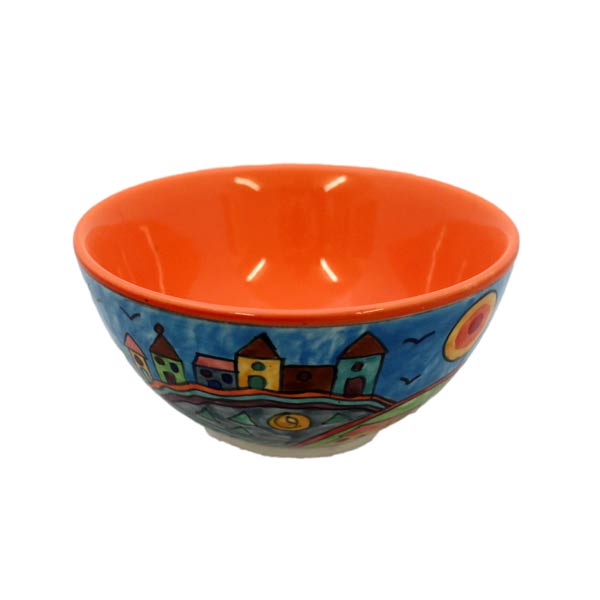Schale bunt bemalt