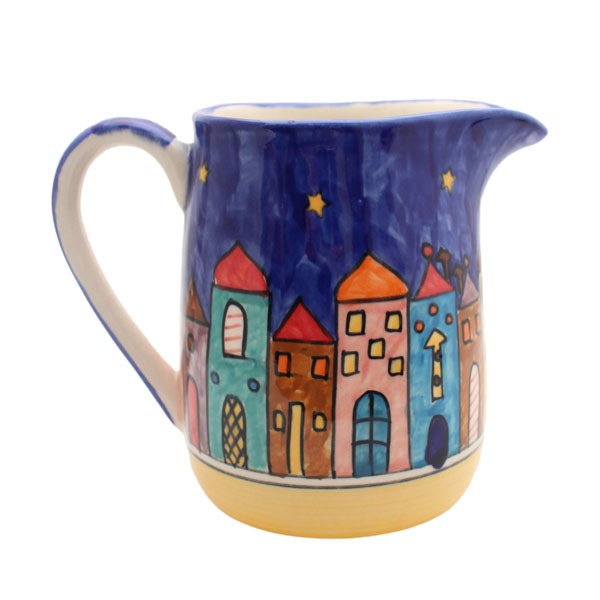 Brocca per l'acqua con motivo cittadino