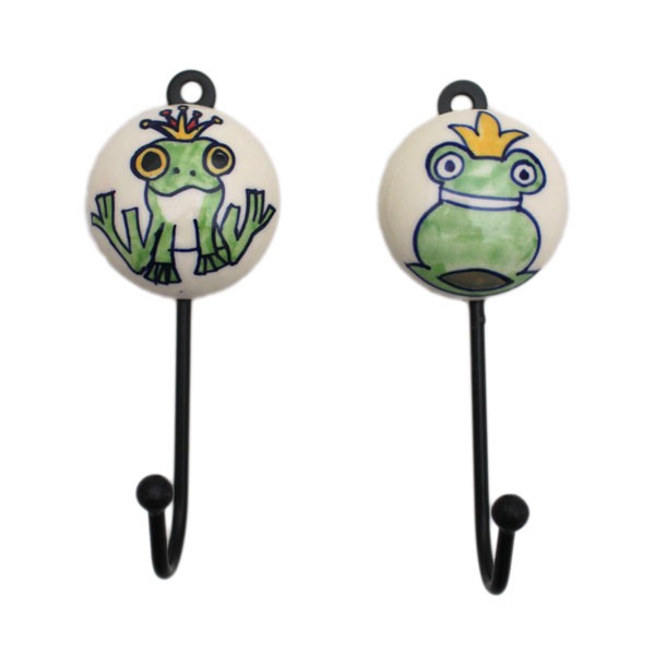 Frog wall hooks Set/2