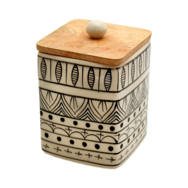 Contenitore bianco/nero