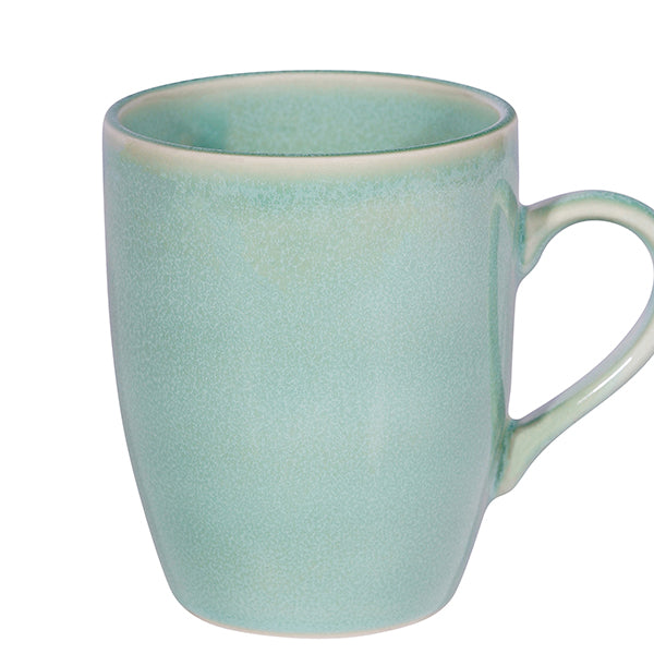 Mug turquoise, céramique d'atelier, fait main