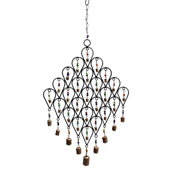 Large wind chime with bells