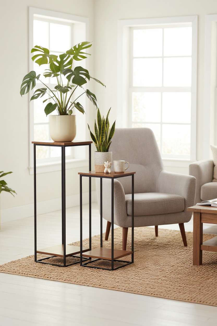 Table d'appoint courbée