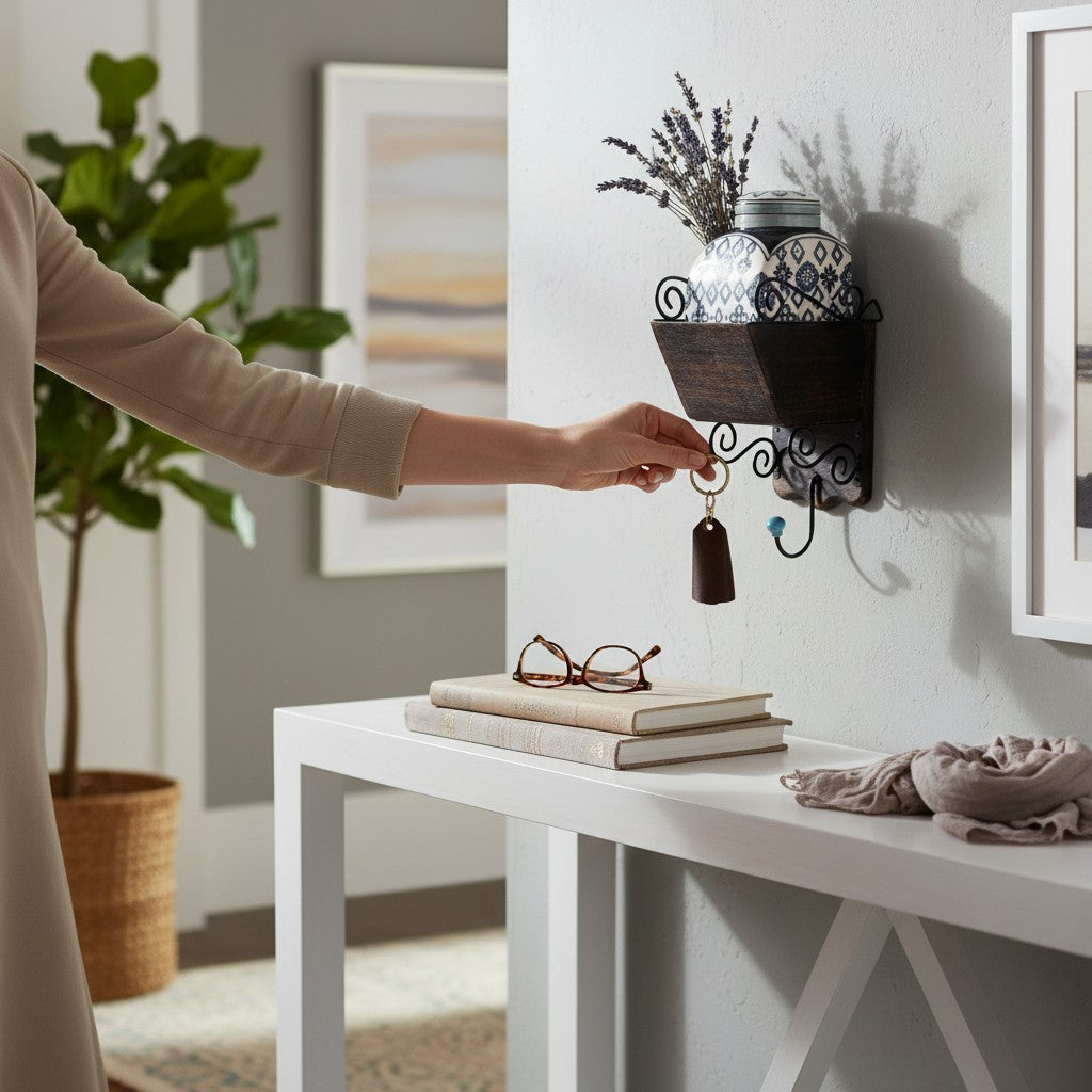 Hängemöbel mit Behälter und Haken