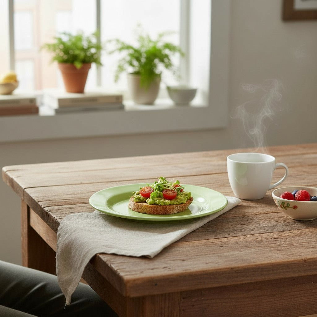 piatto da portata verde/giallo