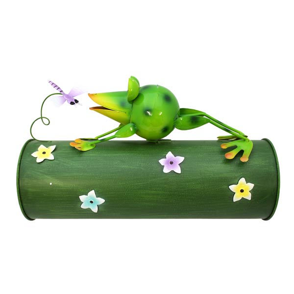Newspaper roll frog