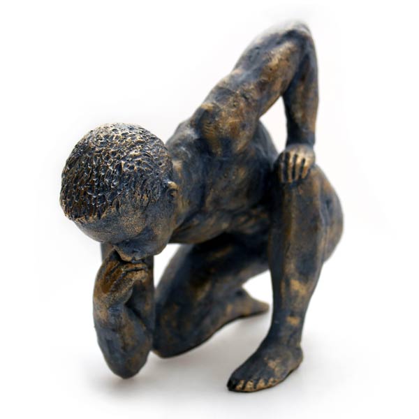 Dekoskulptur Athlet Mann