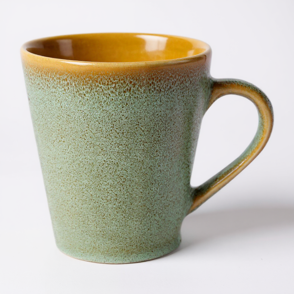 Tasse XL Grün 500ml Studiopottery handgemacht Farbverlauf