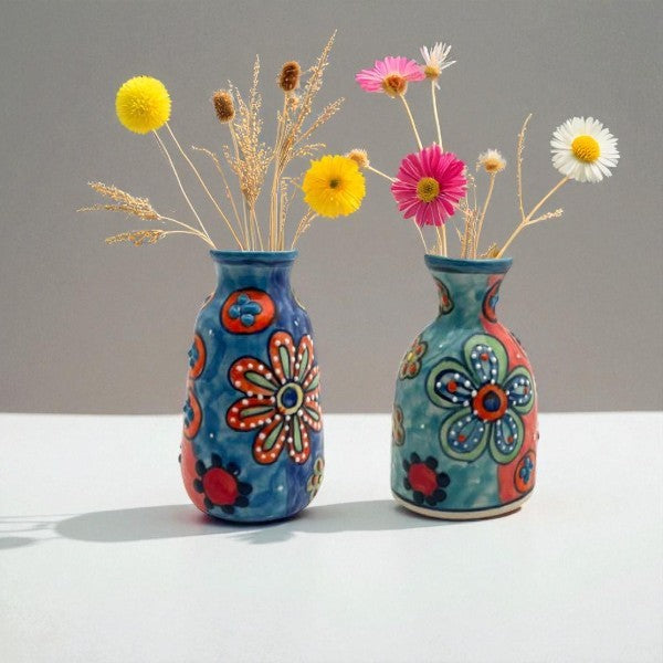 Ensemble de 2 mini-vases « Marguerite »