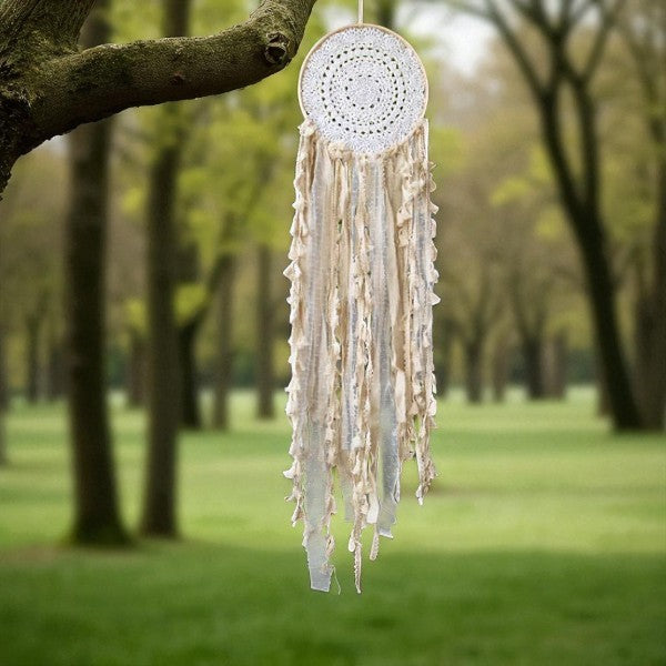 Acchiappasogni bianco crema