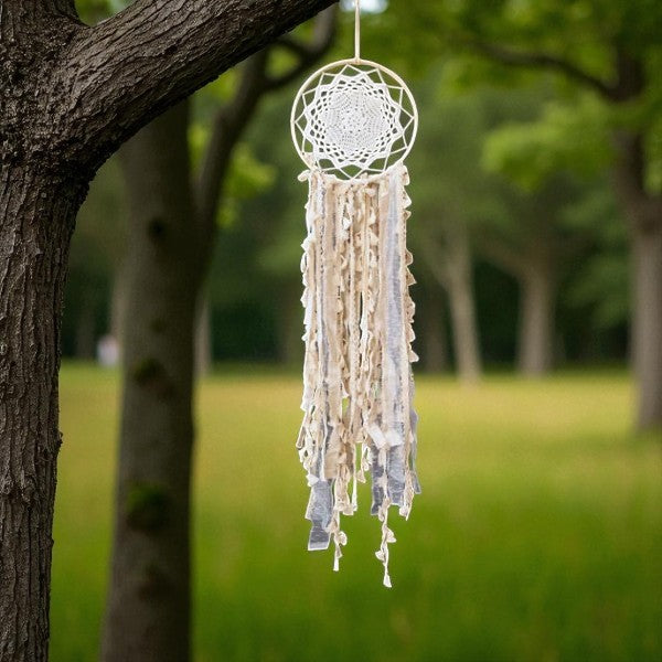 Acchiappasogni bianco crema