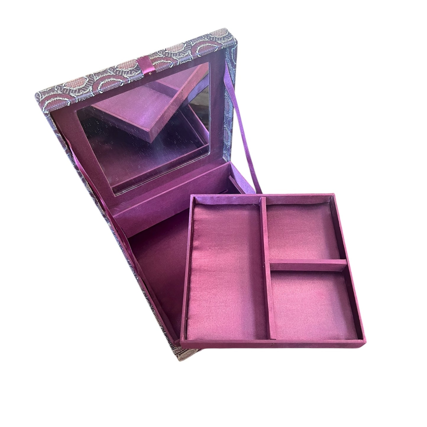 Schmuckschatulle Lila quadratisch