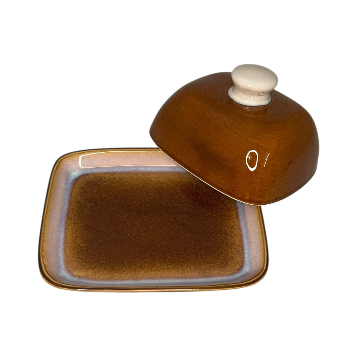 Butterdose Braun Handgemacht