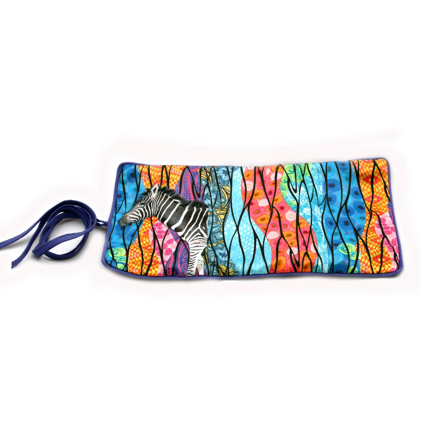 Schmuckrolle Zebra - Reise-Schmuckaufbewahrung aus Stoff