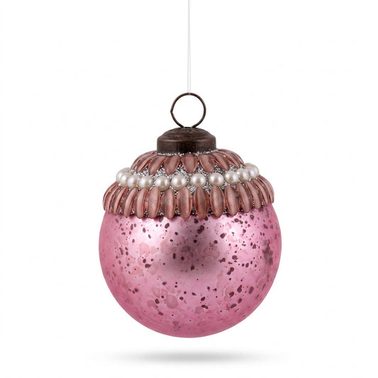 Boule de Noël rose – Boule de Noël