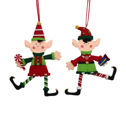 Weihnachtswichtel hängend Set/2