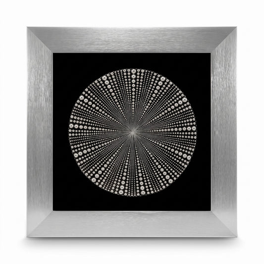 Handgefertigtes Wandbild im Metall-Look