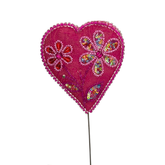 Bouchon de cœur rose