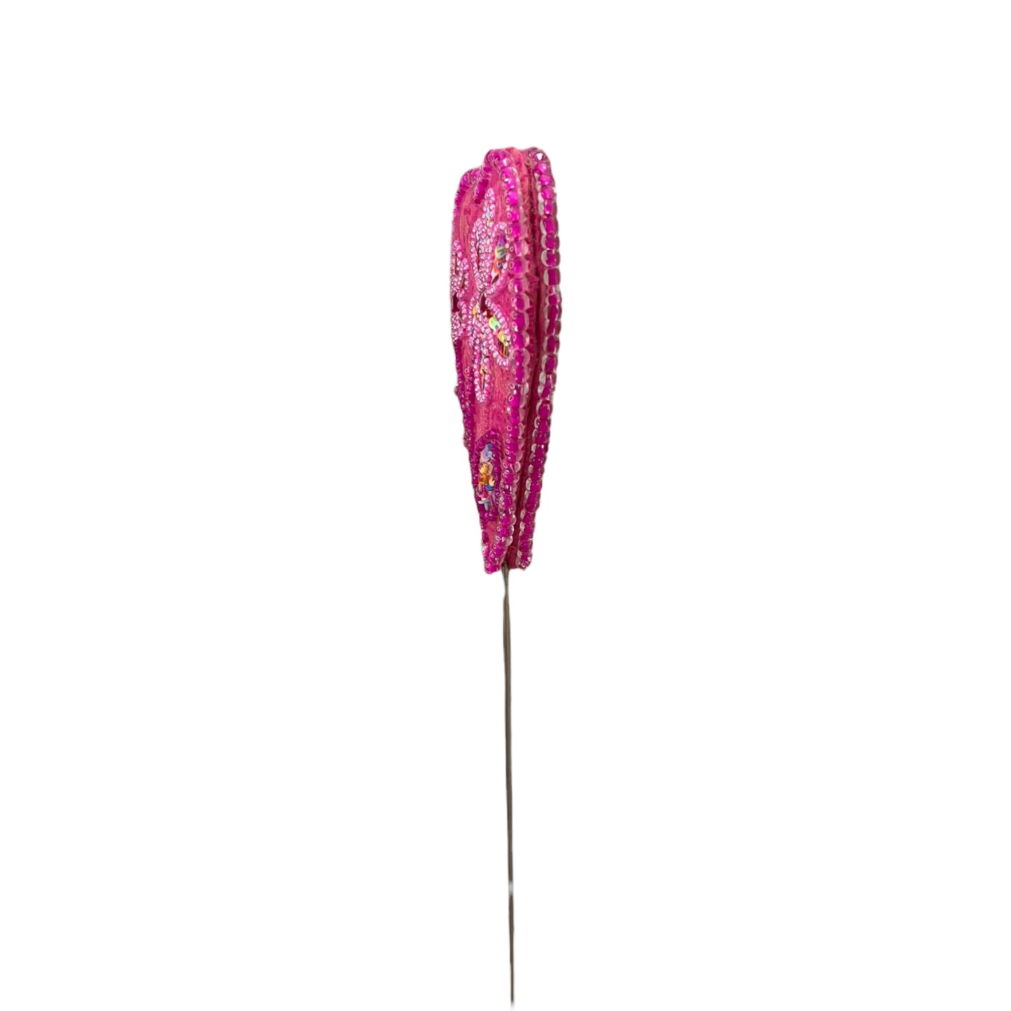 Pink Heart Flower Pot Pick