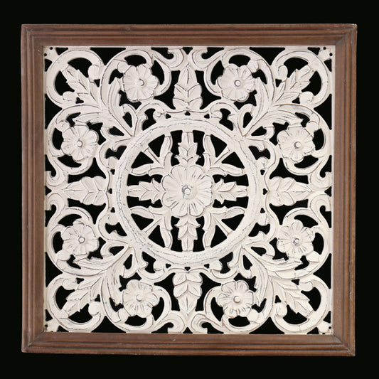 Wandornament aus Holz,  60cm x 60cm,  Mandala