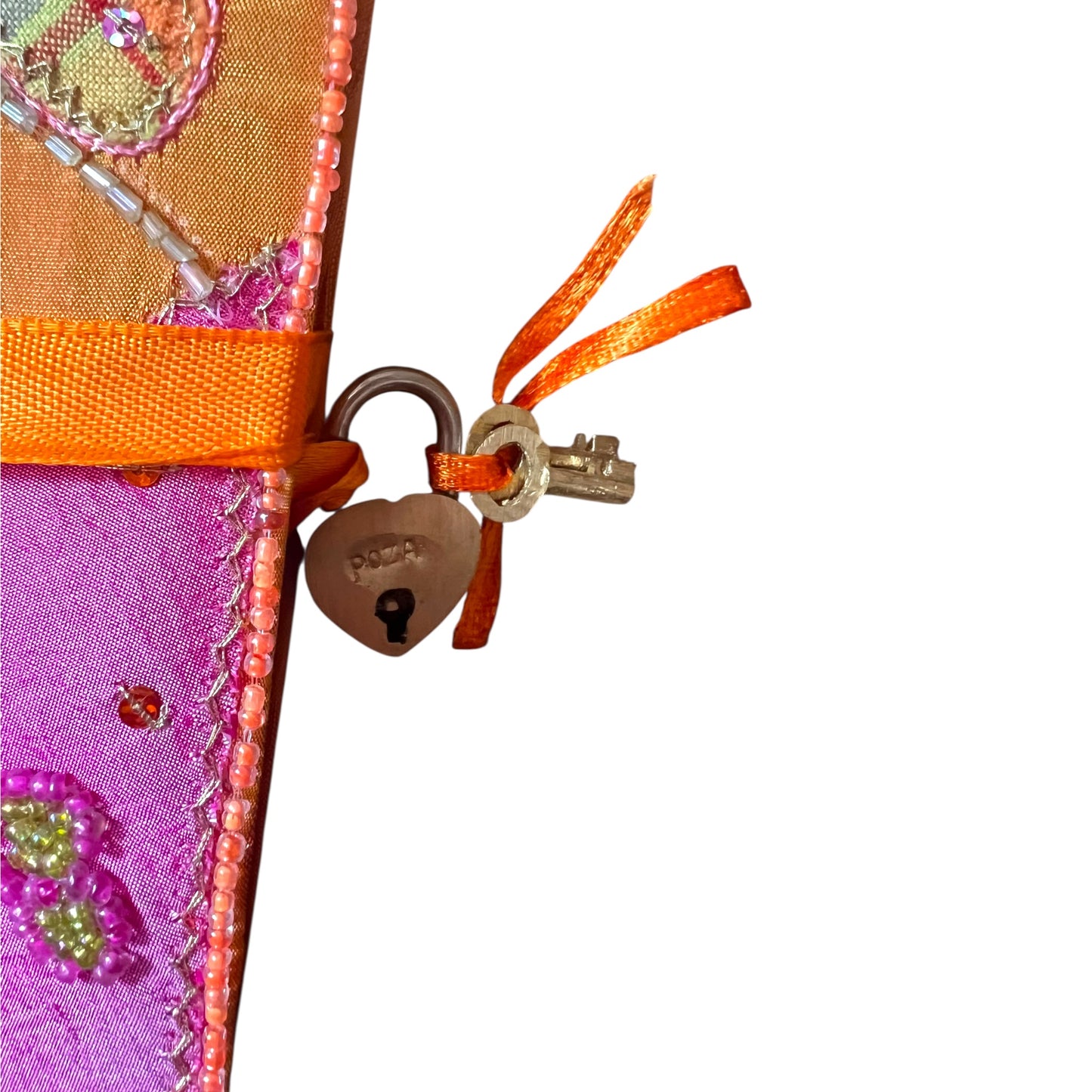 Poesiealbum mit Kuli orange