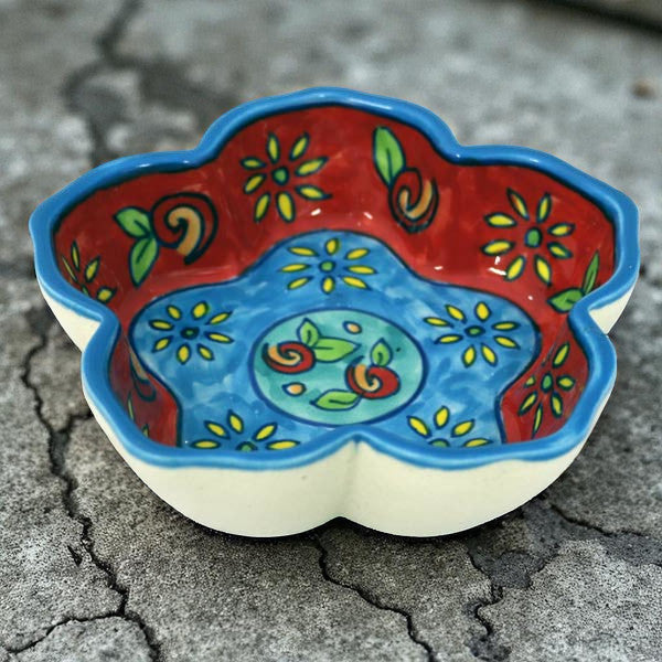 Bol à trempette en forme de fleur