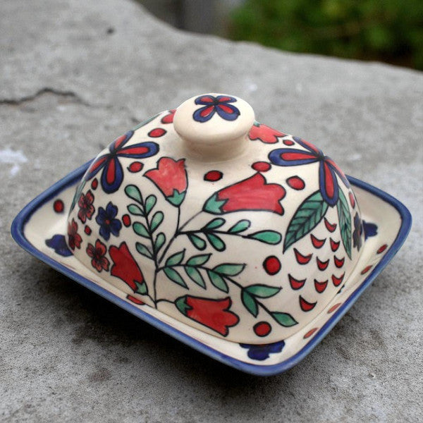 Butterdose Blumenwiese Blau