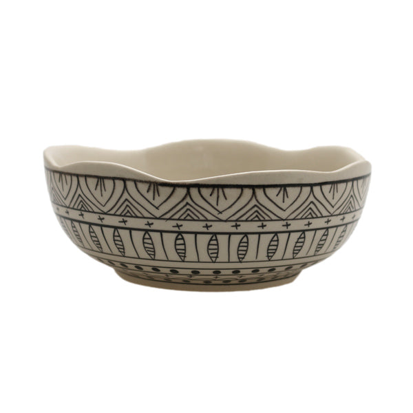 Schüssel schwarweiß