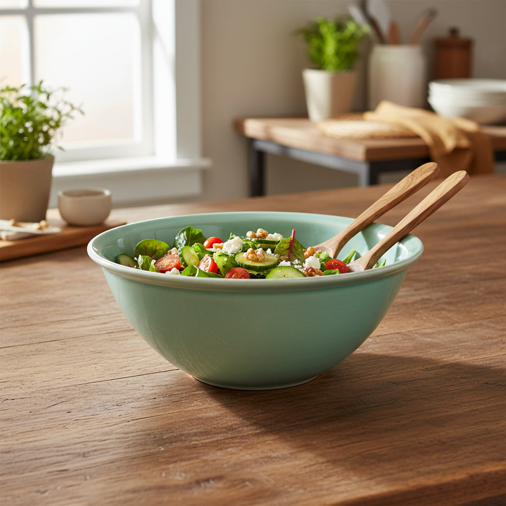 Salad bowl large turquoise
