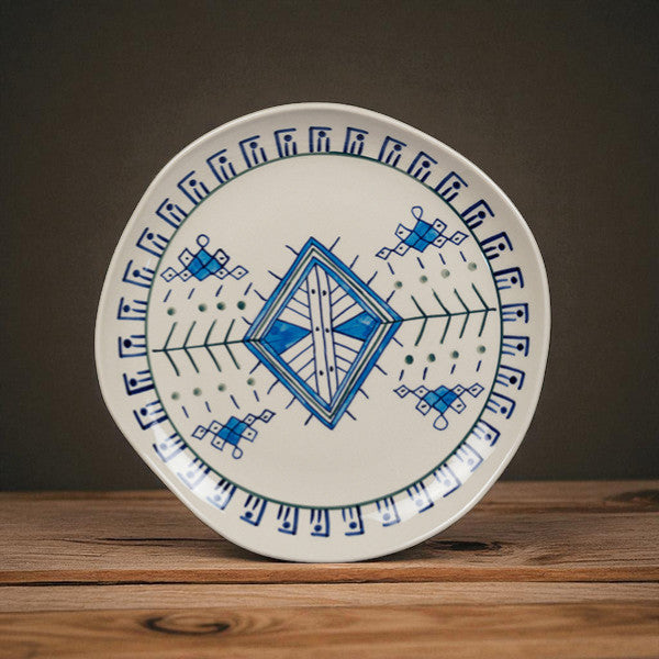 Assiette berbère peinte à la main