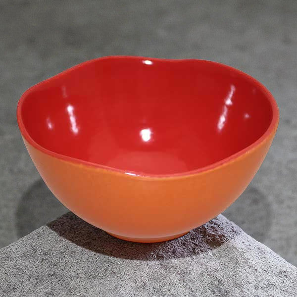 Müslischüssel orange/rot